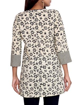 Floral straight kurti - 16141746 - Standard Image - 3