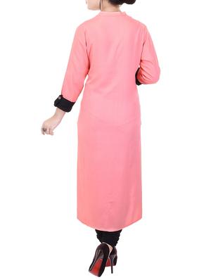 piping straight kurta - 16142131 - Standard Image - 3