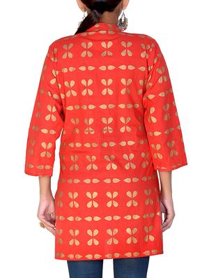 foil print straight kurti - 16142140 - Standard Image - 3