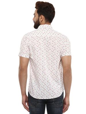 white printed casual shirt - 16142230 - Standard Image - 3