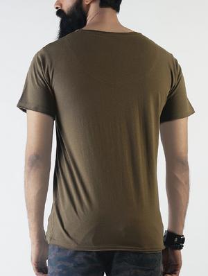 green solid t-shirt - 16142299 - Standard Image - 3