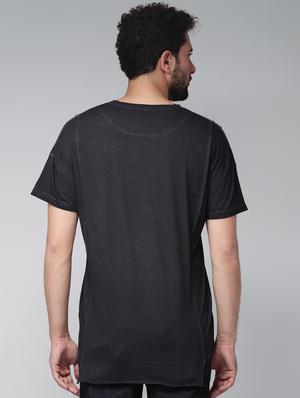 black solid pocket t-shirt - 16142301 - Standard Image - 3