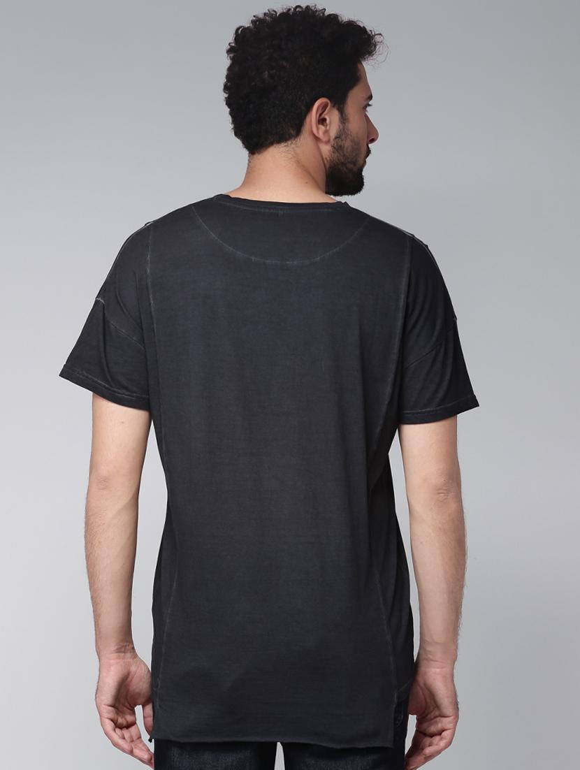 black solid pocket t-shirt - 16142301 - Zoom Image - 3
