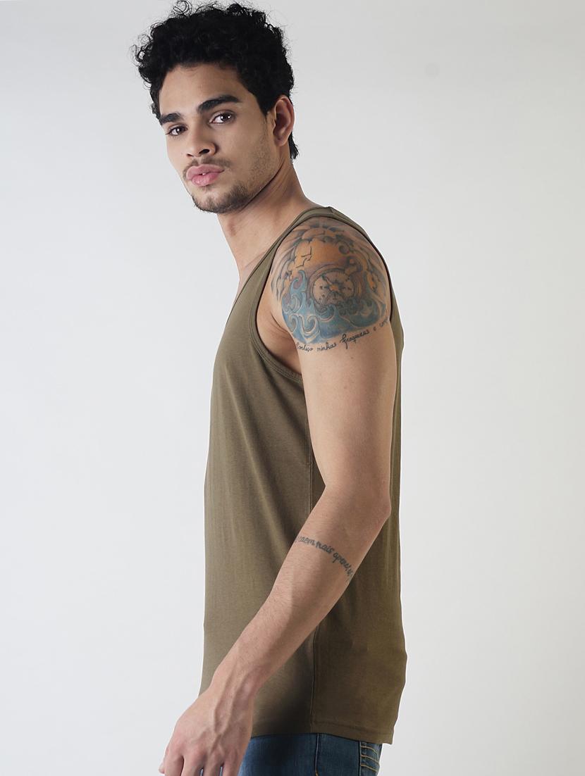 green plain vest - 16142331 - Zoom Image - 3
