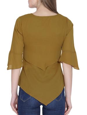 asymmetric hem layered top - 16142762 - Standard Image - 3