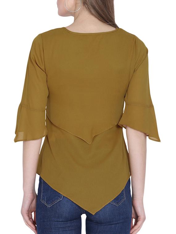 asymmetric hem layered top - 16142762 - Zoom Image - 3