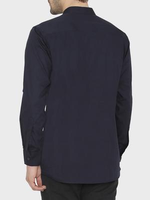 blue solid casual shirt - 16157522 - Standard Image - 3