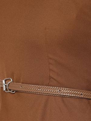cami neck belted flared dress - 16157852 - Standard Image - 6