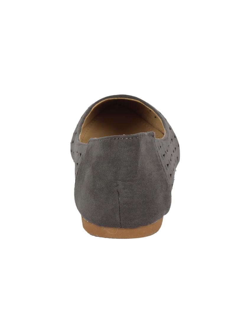 grey slip on ballerinas - 16157956 - Zoom Image - 3