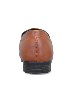 brown leatherette slipons - 16158018 - Standard Image - 3