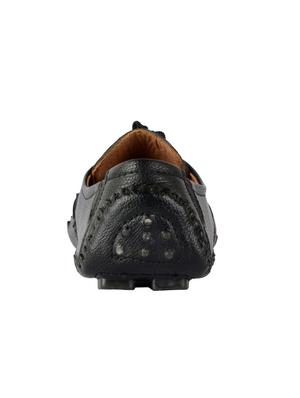 black leatherette lace up shoes - 16158026 - Standard Image - 3