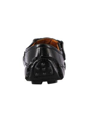 black leatherette slipon sandals - 16158031 - Standard Image - 3
