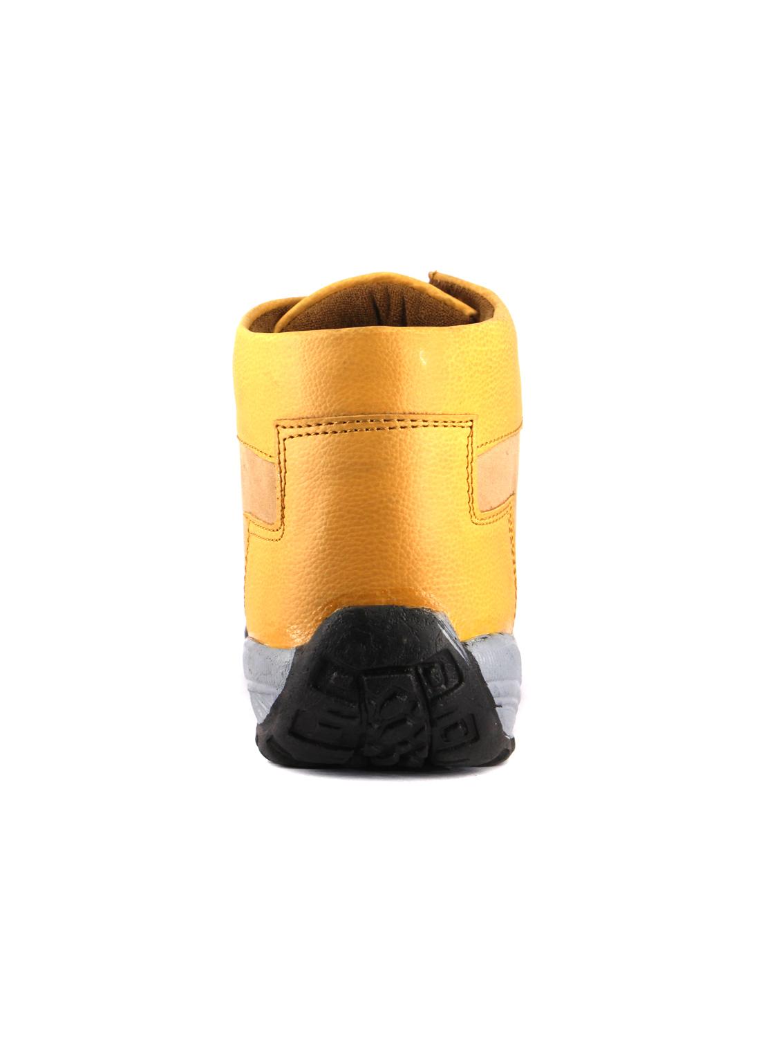 orange leatherette low ankle boots - 16158087 - Zoom Image - 3
