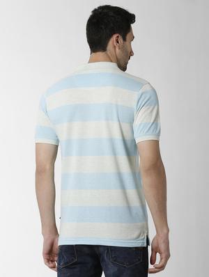 blue striped polo t-shirt - 16158144 - Standard Image - 3