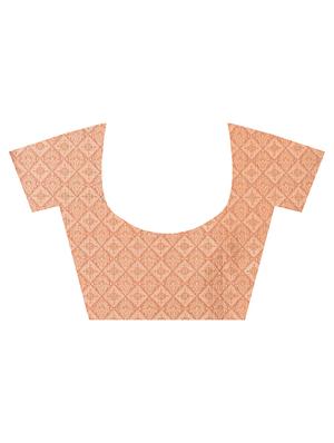 checkered zari border banarasi saree with blouse - 16158202 - Standard Image - 3