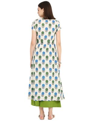 Floral printed kurta palazzo set - 16159116 - Standard Image - 3