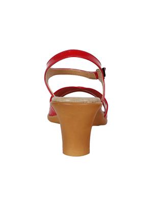red ankle strap sandals - 16165248 - Standard Image - 3