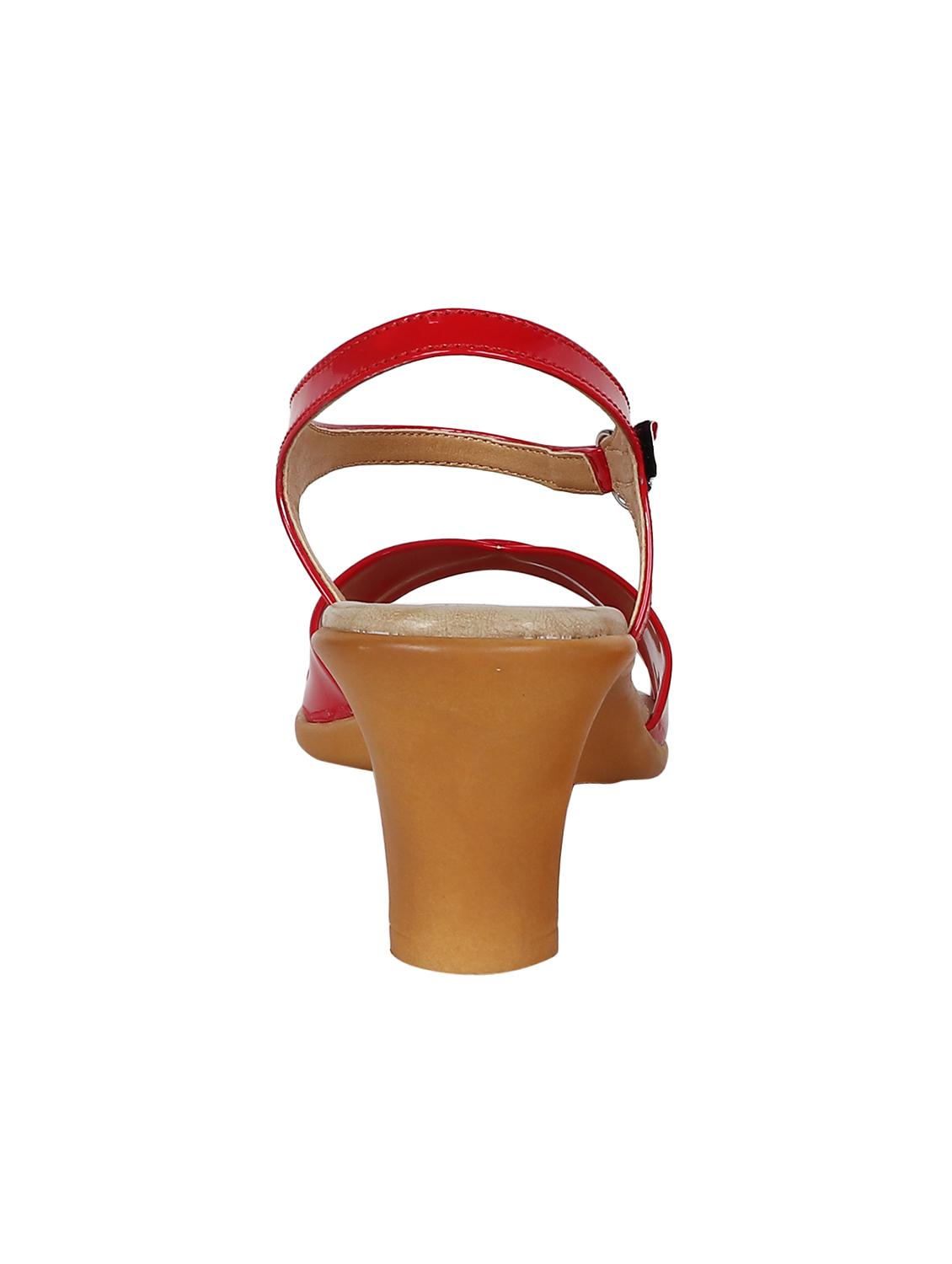 red ankle strap sandals - 16165248 - Zoom Image - 3