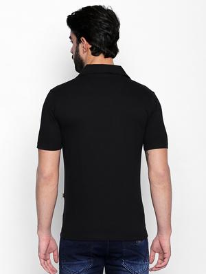 black solid tshirt - 16166216 - Standard Image - 3