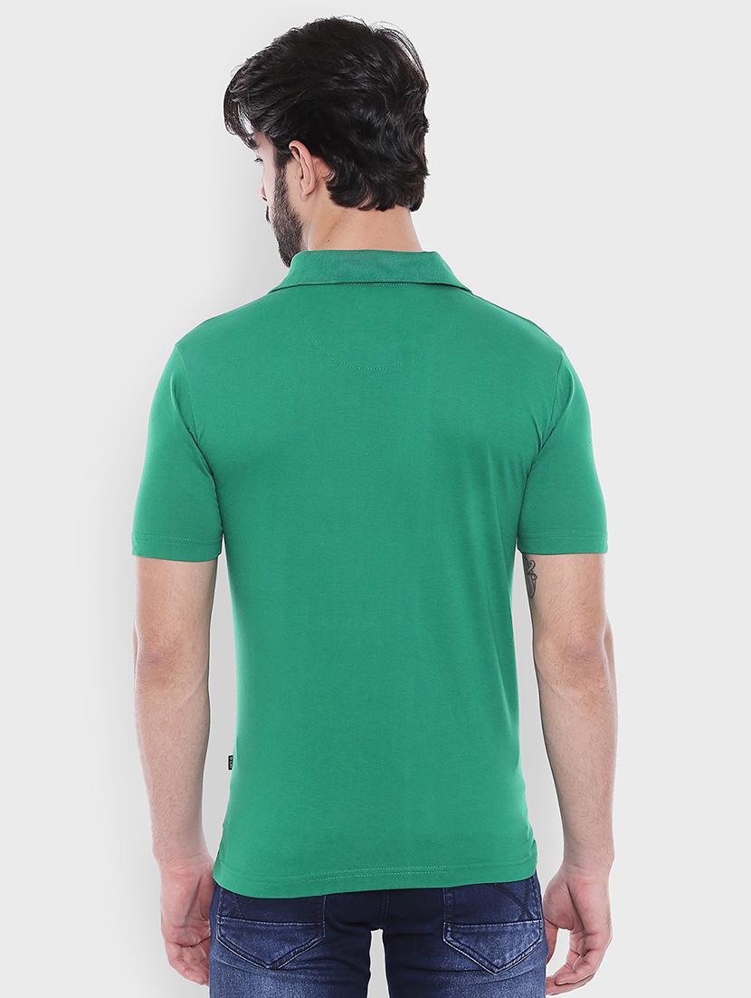 green solid tshirt - 16166220 - Zoom Image - 3
