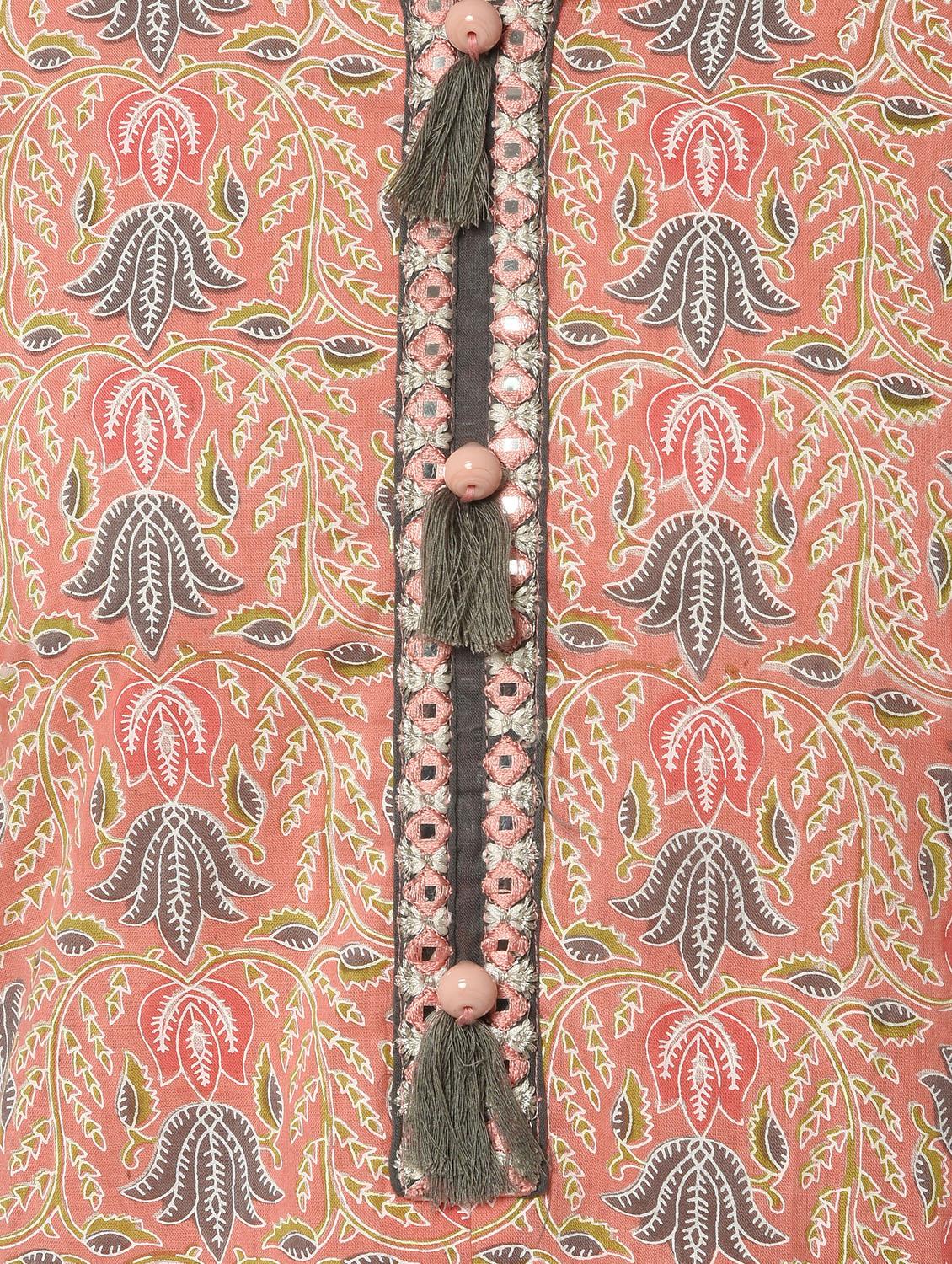kalamkari printed straight kurta - 16167213 - Zoom Image - 6