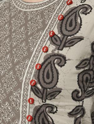batik embroidered straight kurta - 16167299 - Standard Image - 6