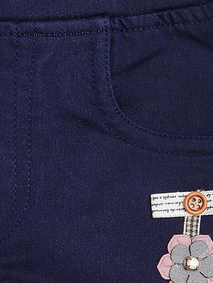 blue cotton blend three fourths - 16167462 - Standard Image - 3