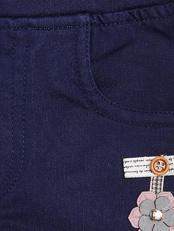 blue cotton blend three fourths - 16167462 - Zoom Image - 3