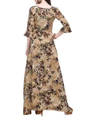 Floral frilled bell sleeved maxi dress - 16167751 - Standard Image - 3