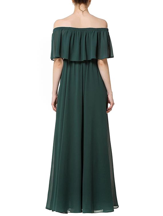 off shoulder ruffled maxi dress - 16167791 - Zoom Image - 3