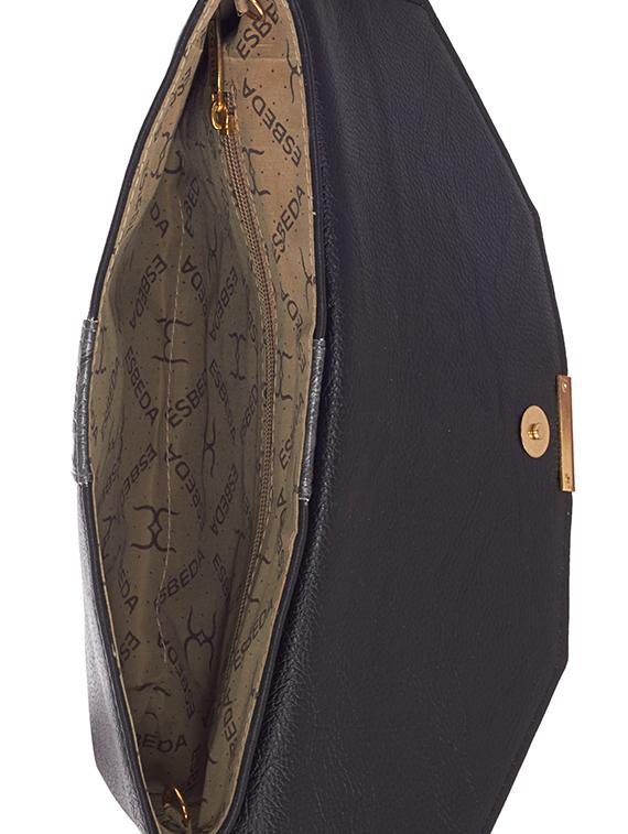 black leatherette (pu) regular clutch - 16168352 - Zoom Image - 3