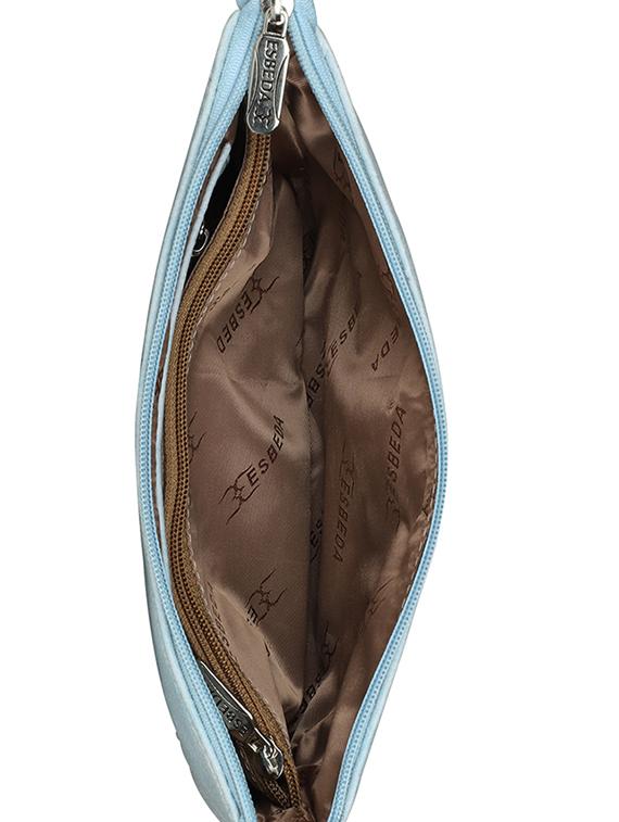 blue leatherette (pu) regular sling bag - 16168424 - Zoom Image - 3