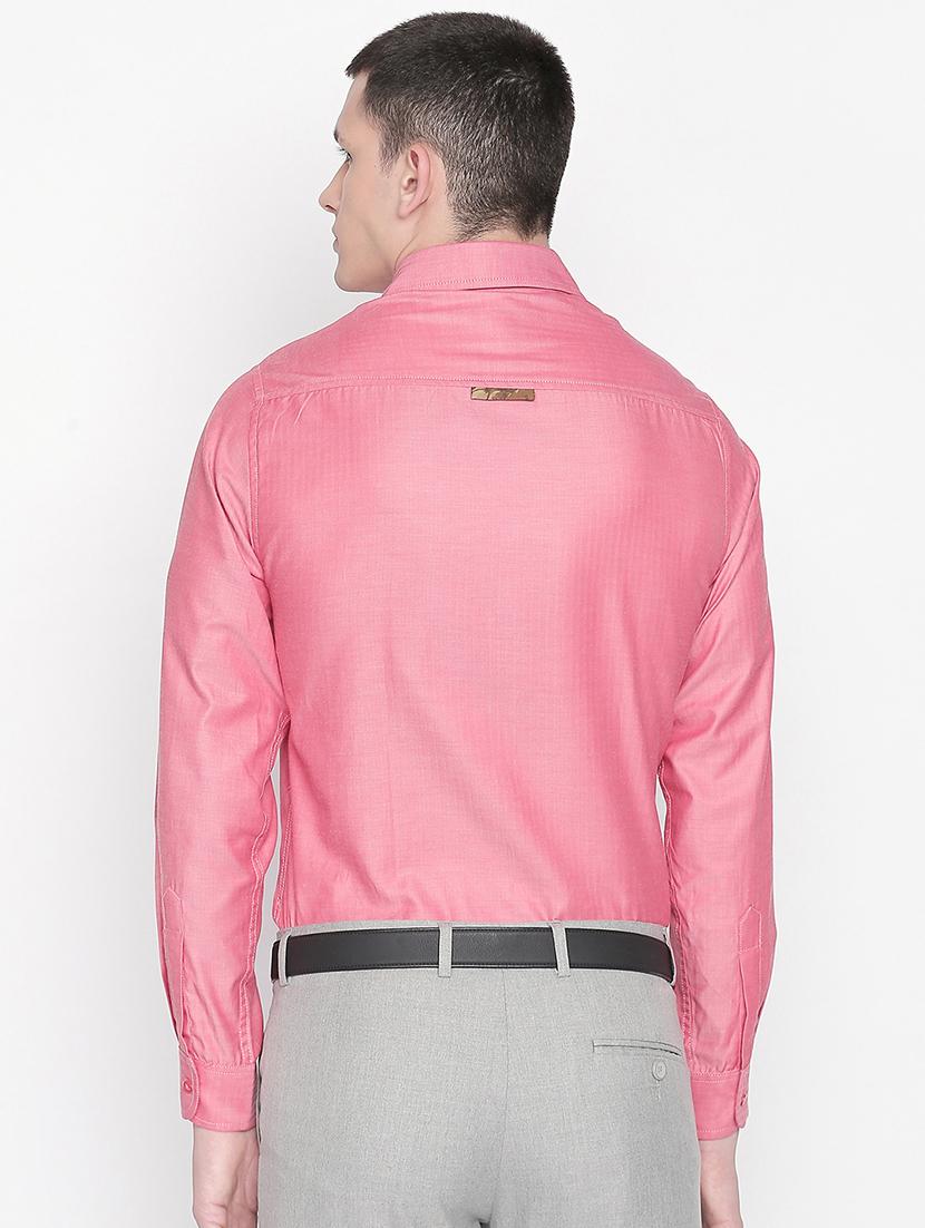 pink striped formal shirt - 16169406 - Zoom Image - 3