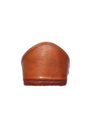 brown leather slip on jutis - 16169430 - Standard Image - 3