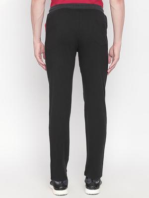 black cotton full length track pant - 16169469 - Standard Image - 3