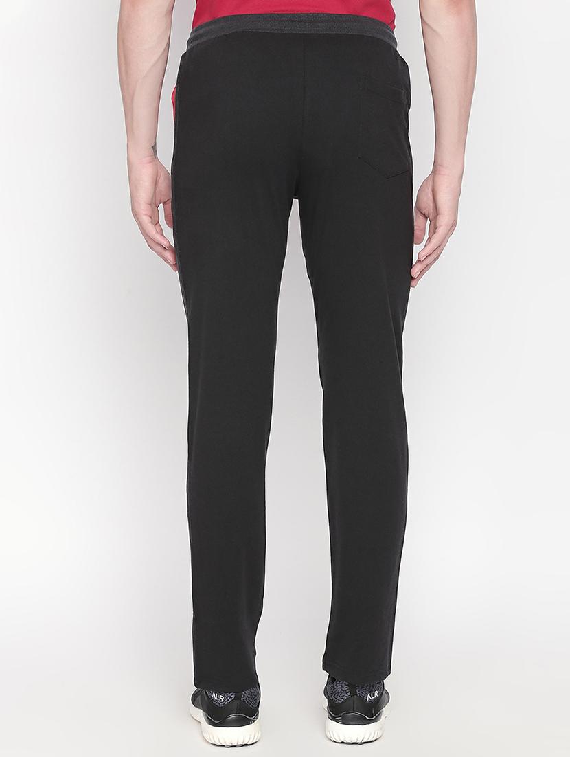 black cotton full length track pant - 16169469 - Zoom Image - 3