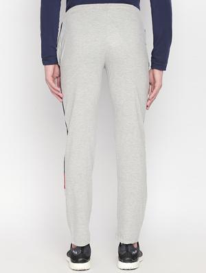 grey cotton full length track pant - 16169472 - Standard Image - 3