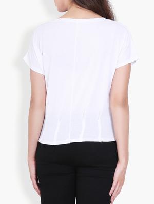 round neck letter print tee - 16170961 - Standard Image - 3