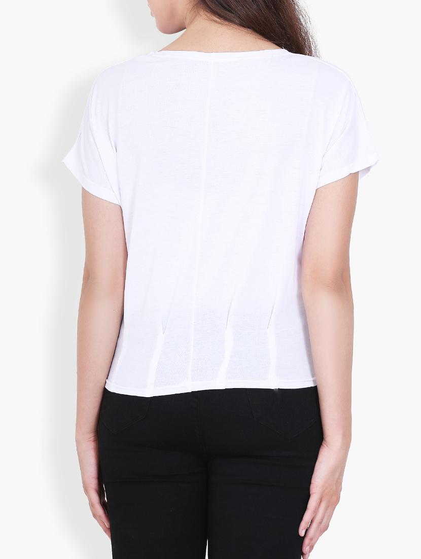 round neck letter print tee - 16170961 - Zoom Image - 3