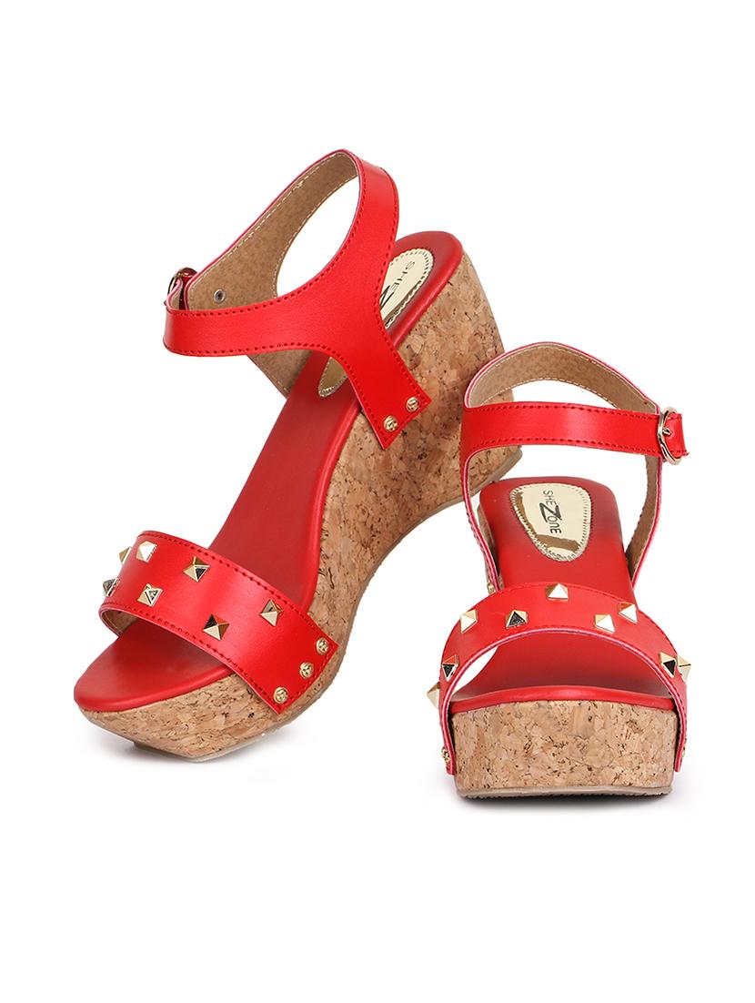 red platforms wedges - 16171081 - Zoom Image - 3