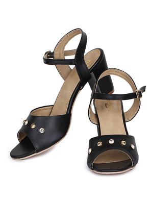 black ankle strap sandals - 16171104 - Standard Image - 3