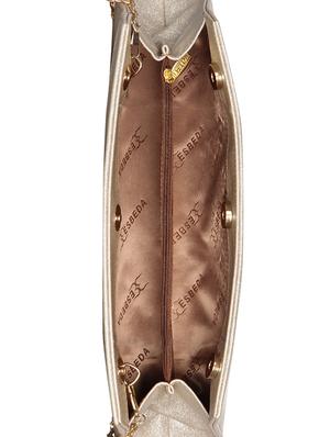 silver leatherette (pu) envelope clutch - 16171378 - Standard Image - 3