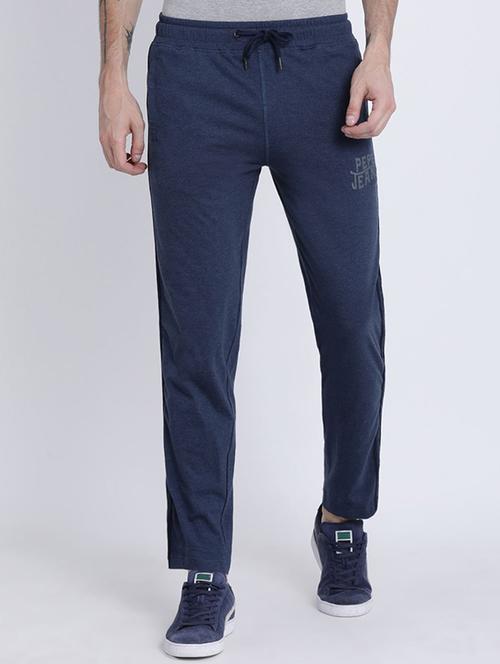 blue cotton ankle length track pant - 16172270 - Very Small Image - 1