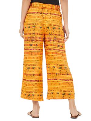 Printed flared palazzo - 16172349 - Standard Image - 3