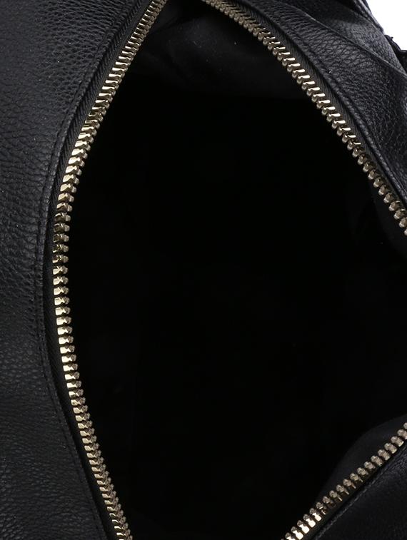 black leatherette (pu) regular backpack - 16172626 - Zoom Image - 3