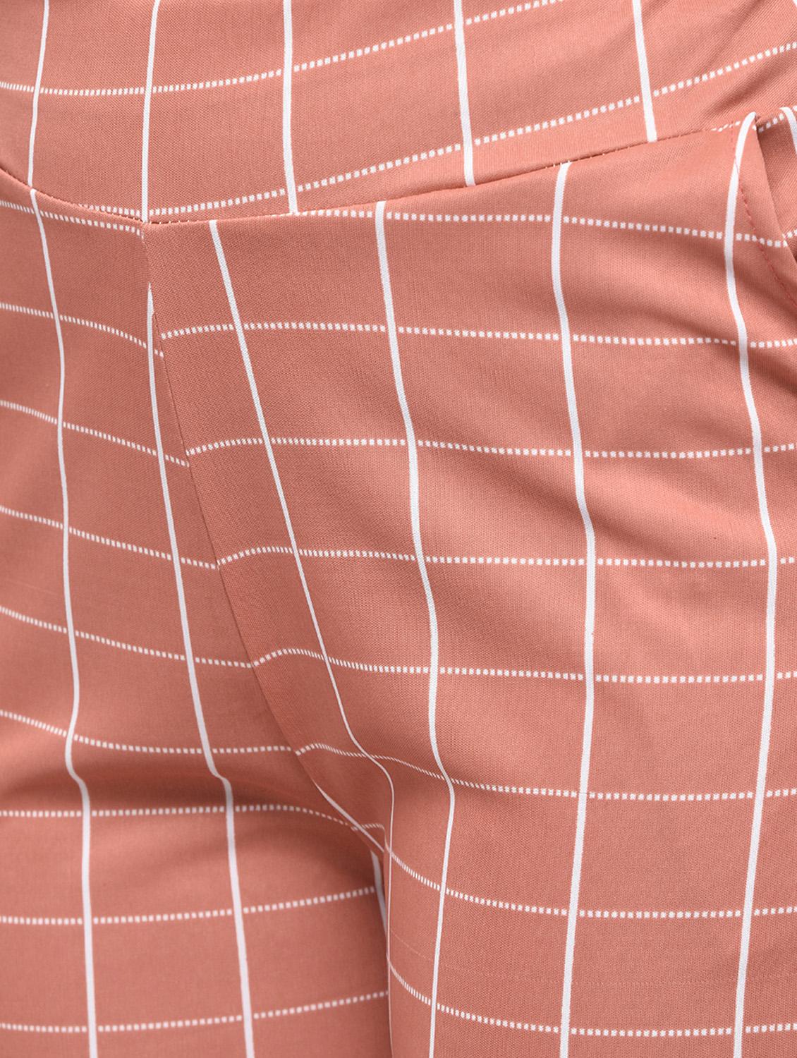 high rise checkered palazzo - 16173081 - Zoom Image - 6