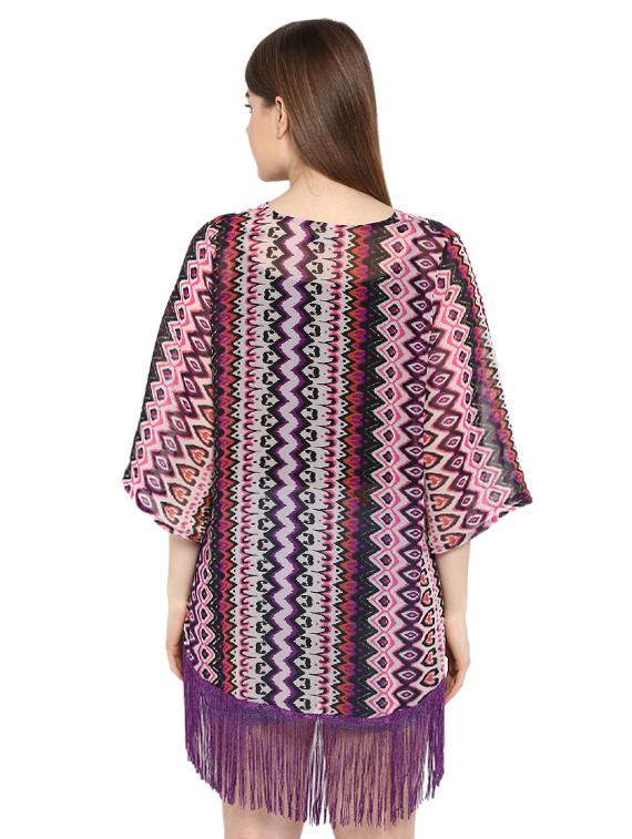 fringed lace boho shrug - 16173366 - Zoom Image - 3