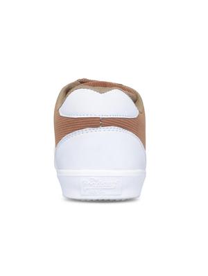 brown fabric lace up sneakers - 16174301 - Standard Image - 3