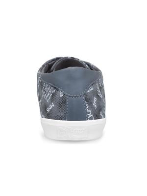 grey leatherette lace up sneakers - 16174305 - Standard Image - 3