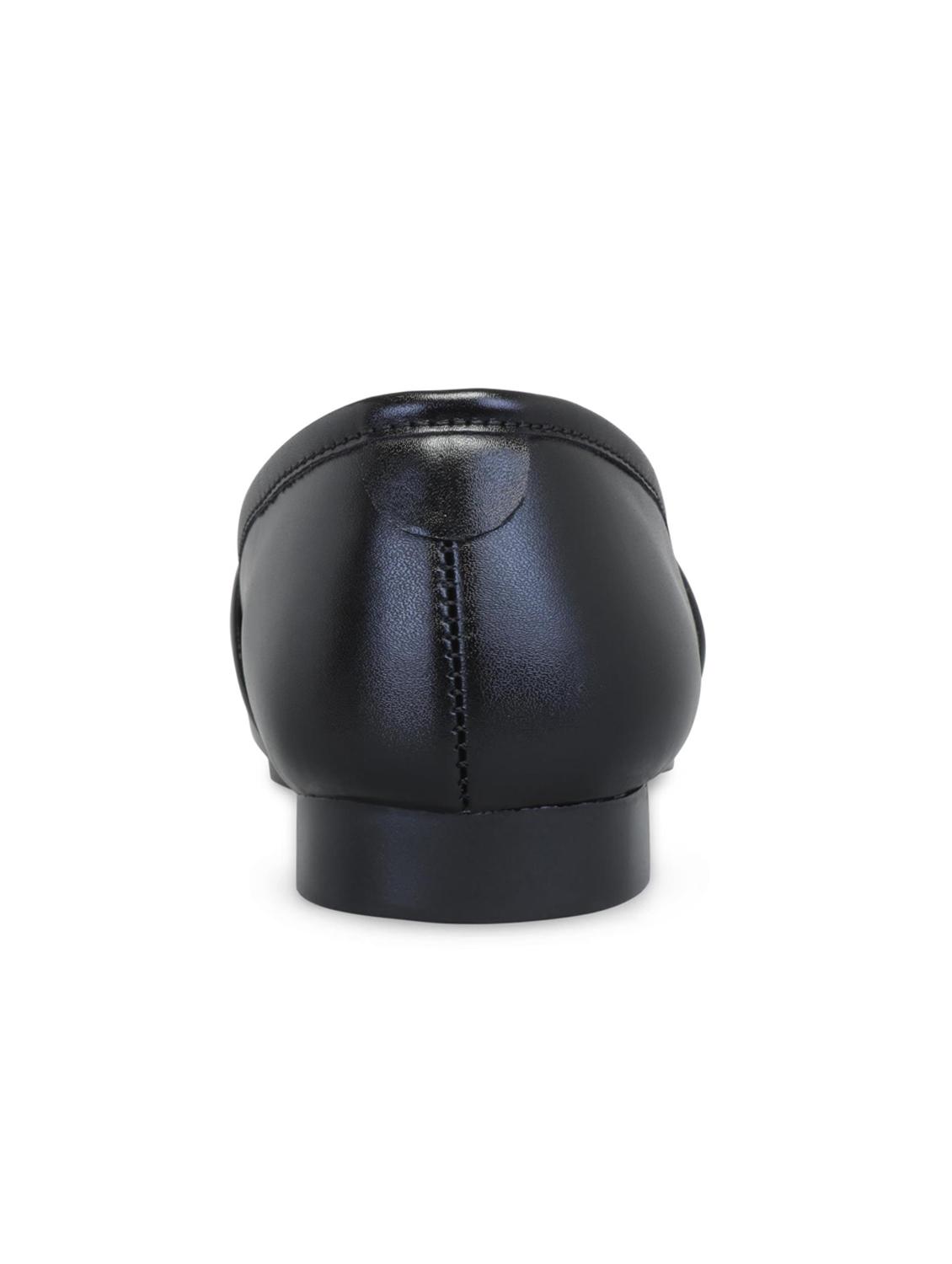 black leatherette slip on jutis - 16174309 - Zoom Image - 3